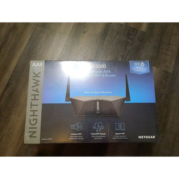 Netgear Nighthawk AX4 4-Stream AX3000 Latest Gen Technology WiFi 6 Router sealed - Picture 1 of 4
